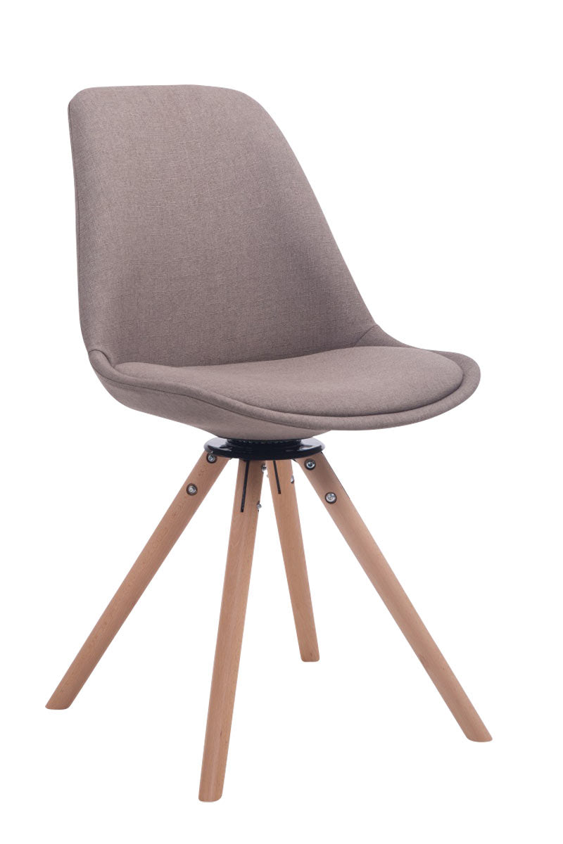 Troyes scaun vizitator rotativ tesatura rotund