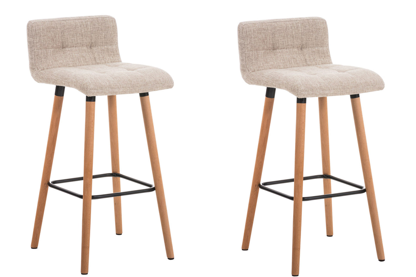 Set de 2 scaune de bar tesatura Lincoln