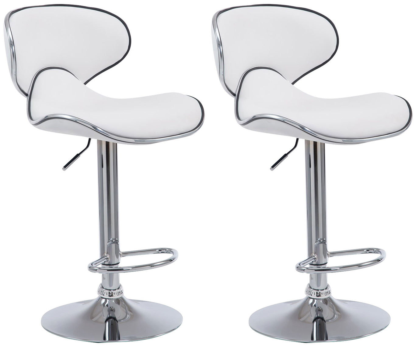 Set de 2 taburete de bar Las Vegas imitație de piele