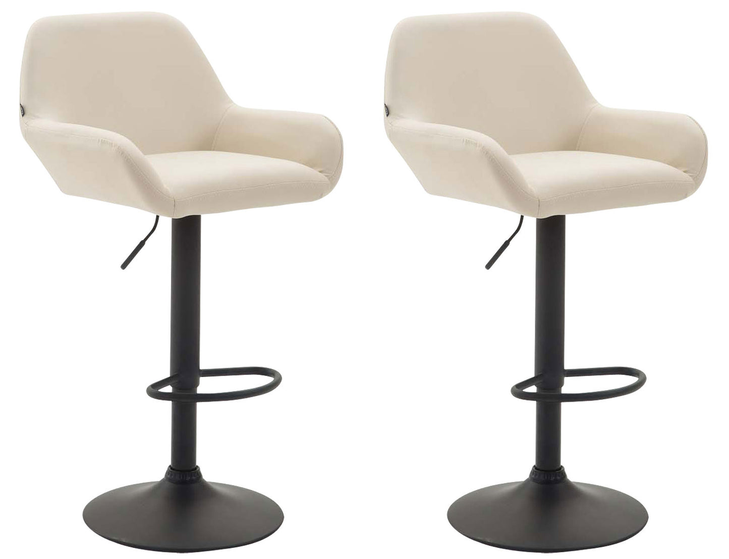 Set de 2 taburete de bar Braga imitație de piele