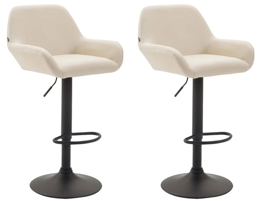 Set de 2 taburete de bar Braga imitație de piele