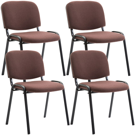 Set de 4 scaune pentru vizitatori Tesatura Ken