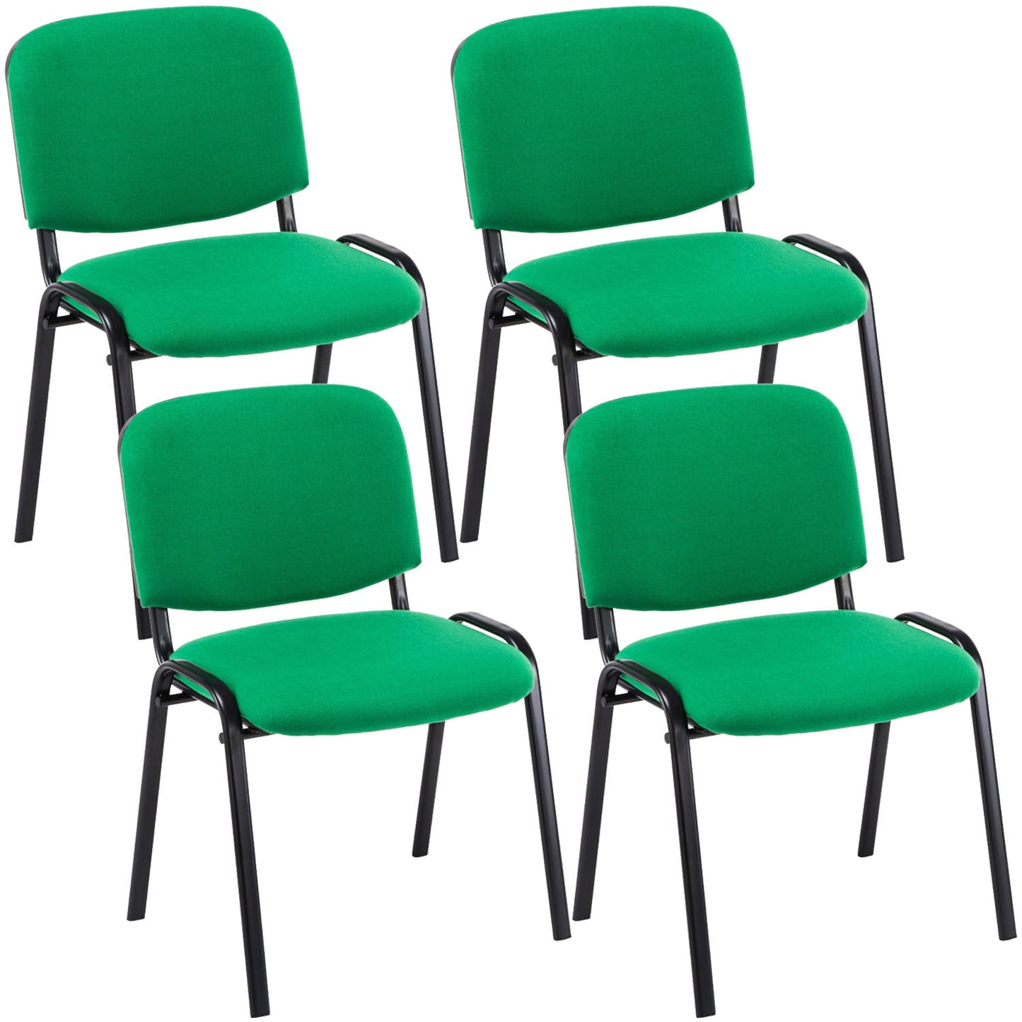 Set de 4 scaune pentru vizitatori Tesatura Ken