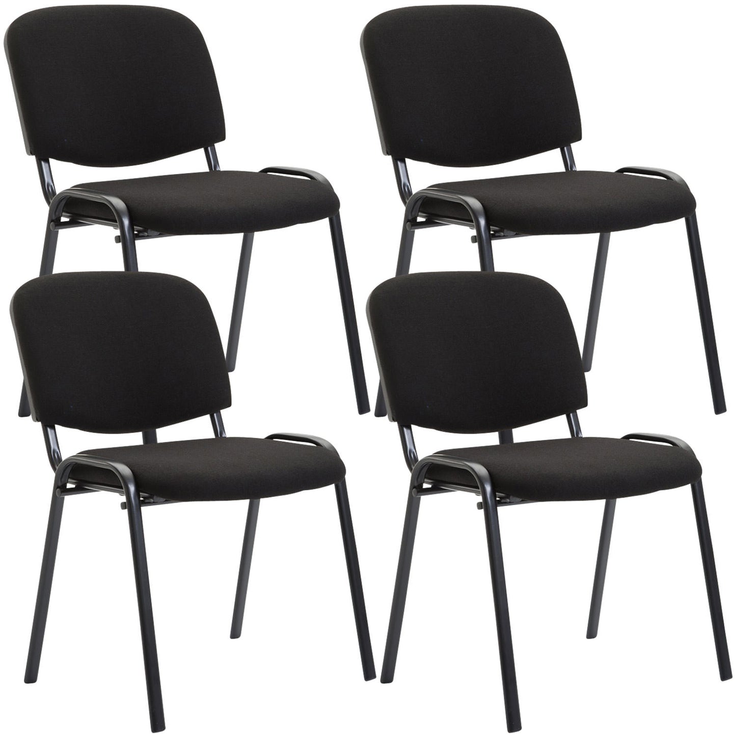 Set de 4 scaune pentru vizitatori Tesatura Ken