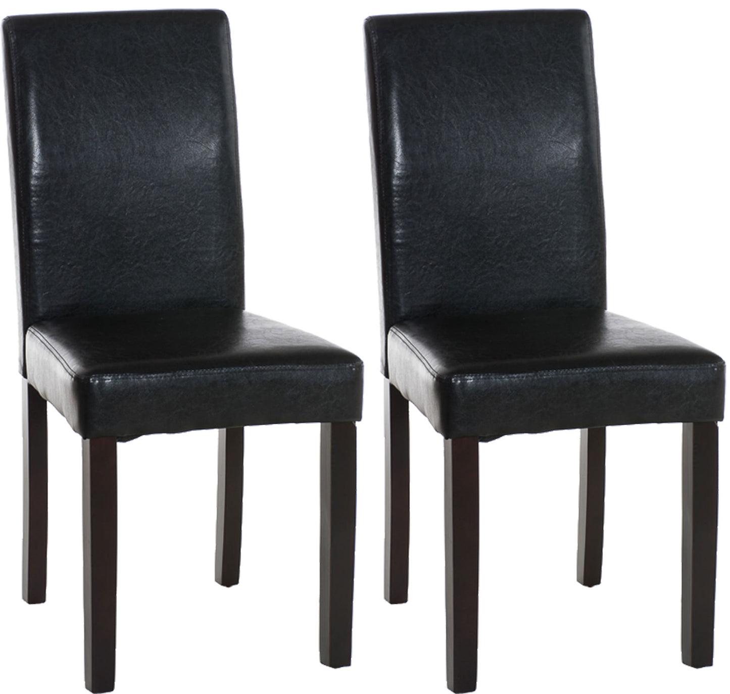 Set de 2 scaune de sufragerie din imitație de piele Ina