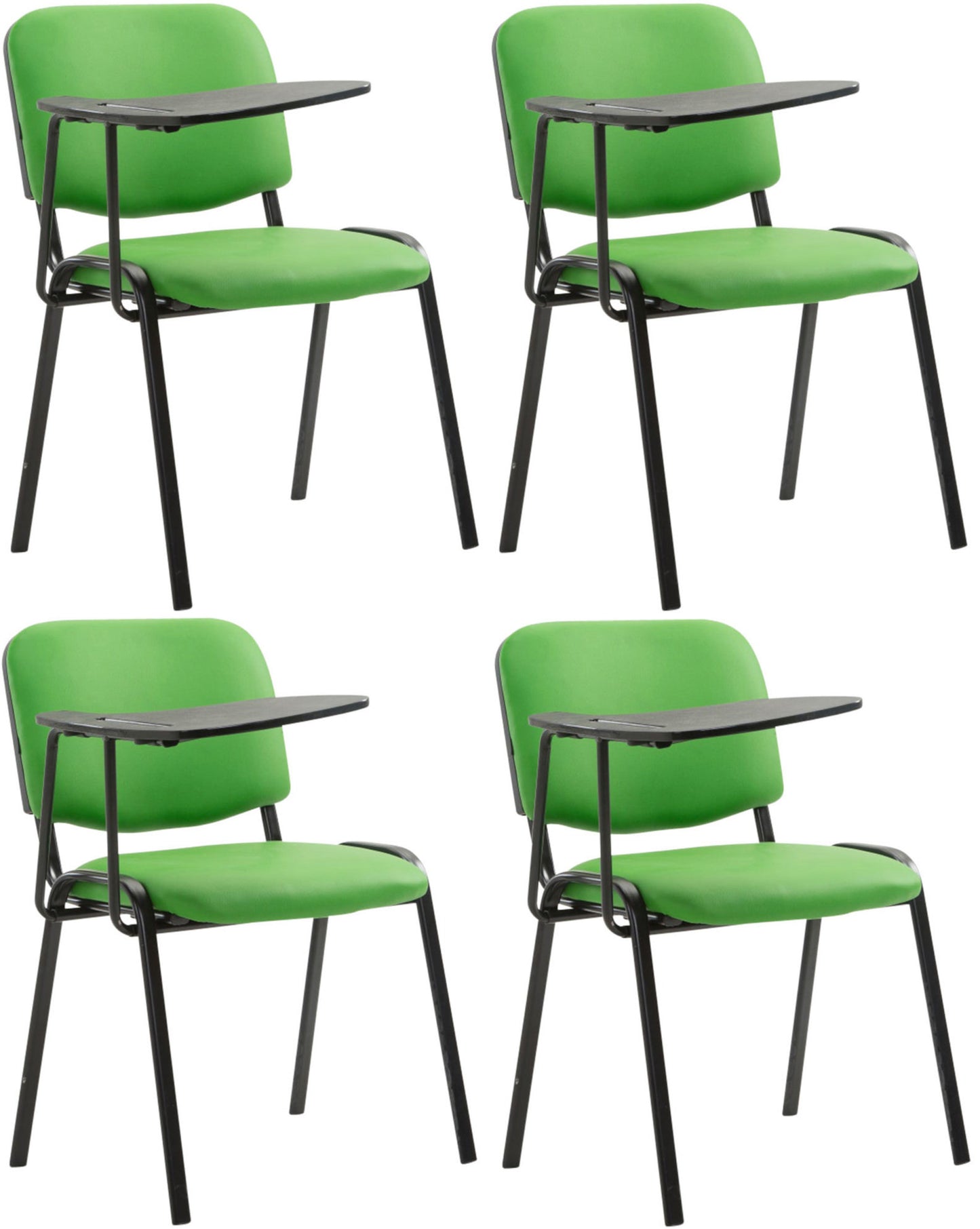 Set de 4 scaune Ken cu masă pliabilă din imitație de piele