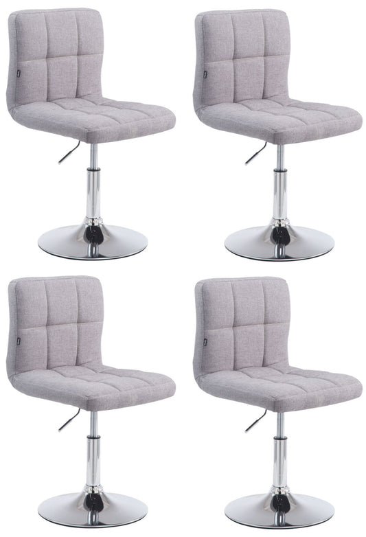 Set de 4 șezlonguri din țesătură Palma