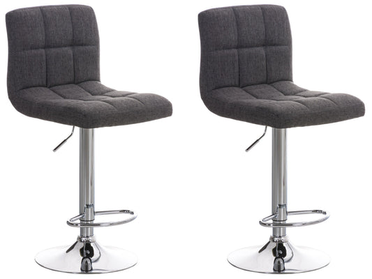 Set de 2 scaune de bar Peru tesatura