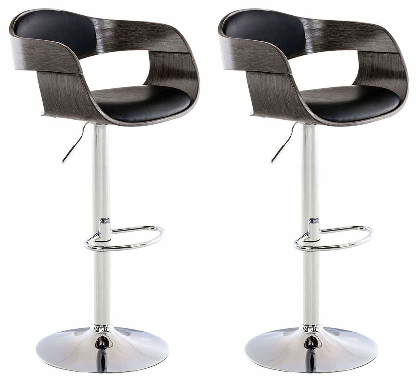 Set de 2 scaune de bar Kingston imitație de piele