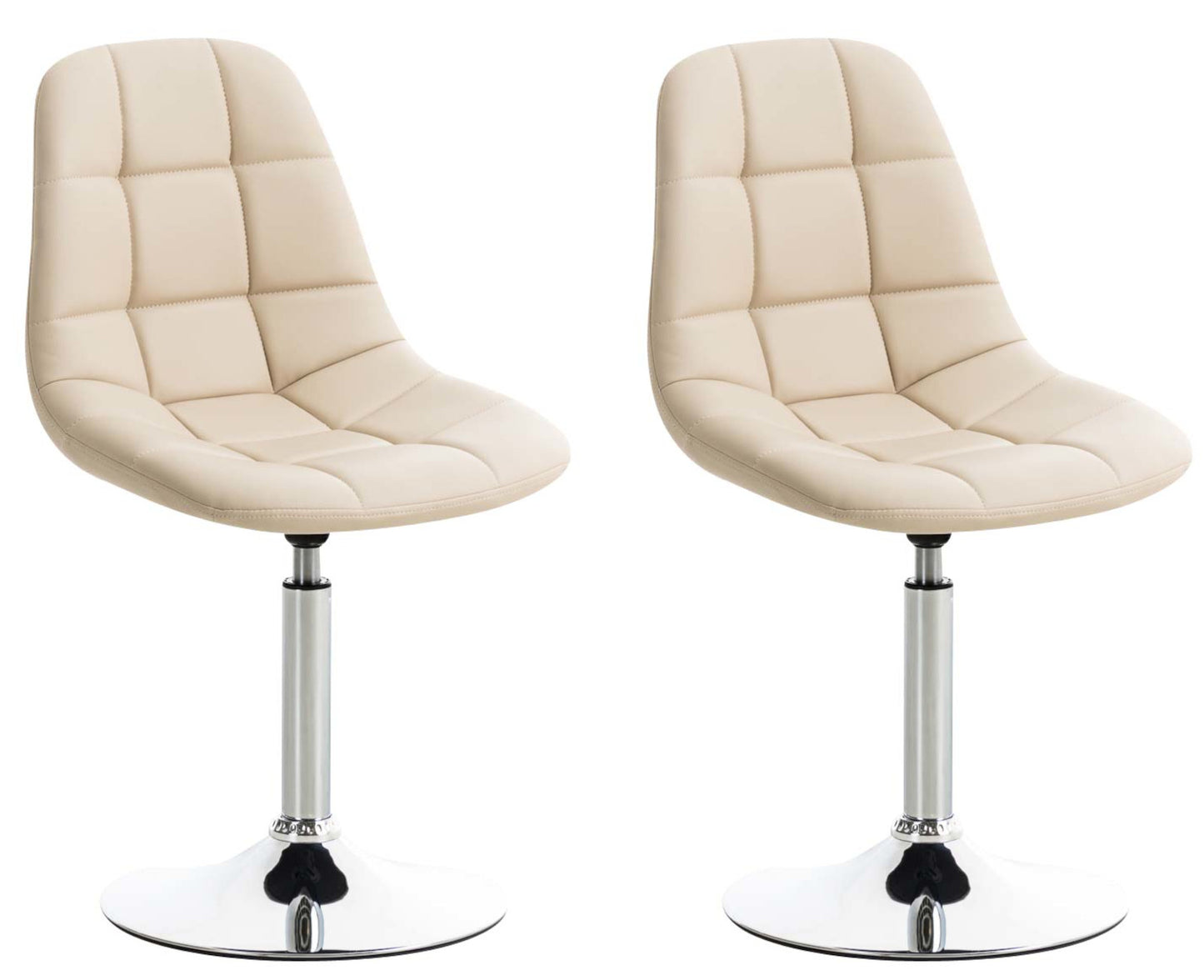 Set de 2 scaune Emil imitație de piele