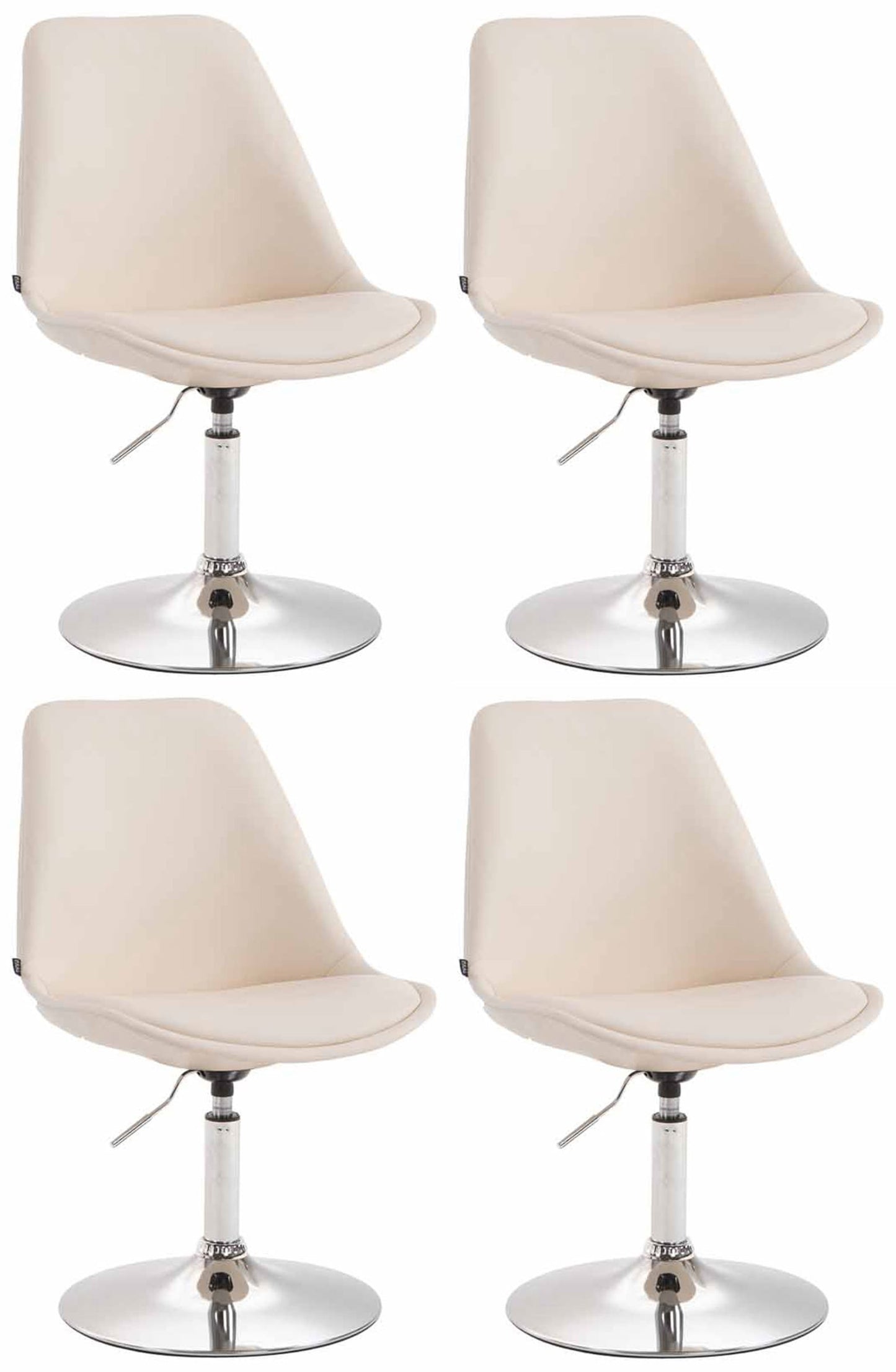 Set de 4 scaune de sufragerie Maverick imitație de piele