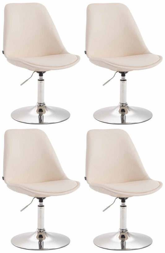 Set de 4 scaune de sufragerie Maverick imitație de piele