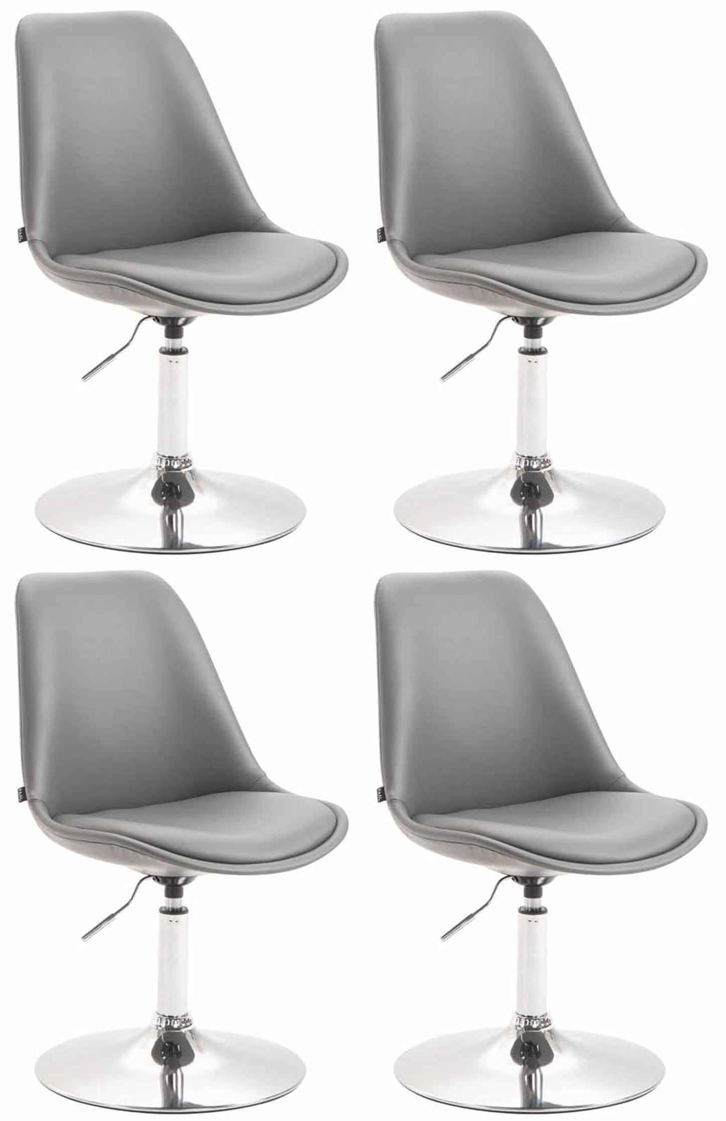 Set de 4 scaune de sufragerie Maverick imitație de piele