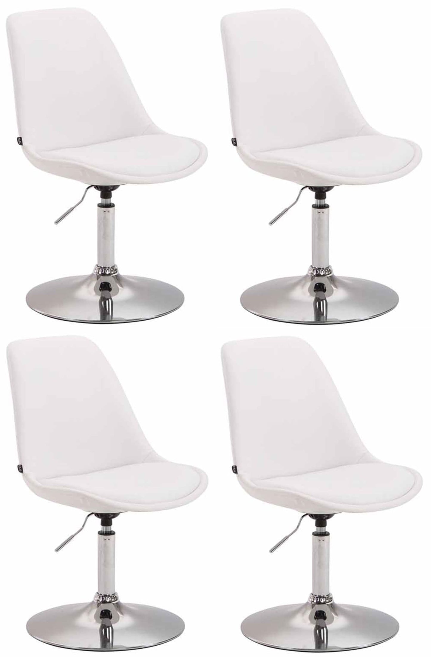 Set de 4 scaune de sufragerie Maverick imitație de piele