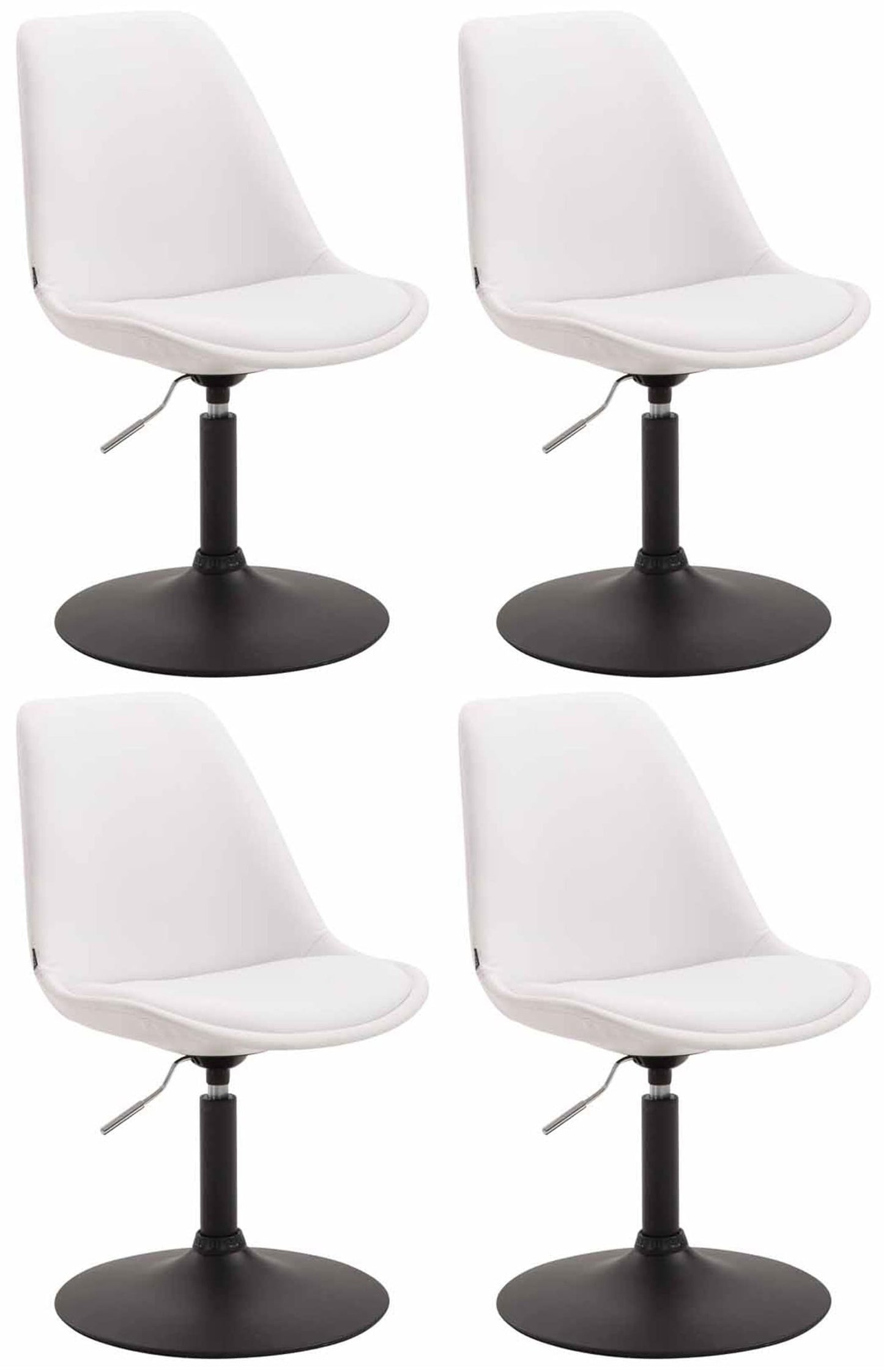 Set de 4 scaune de sufragerie Maverick imitație de piele