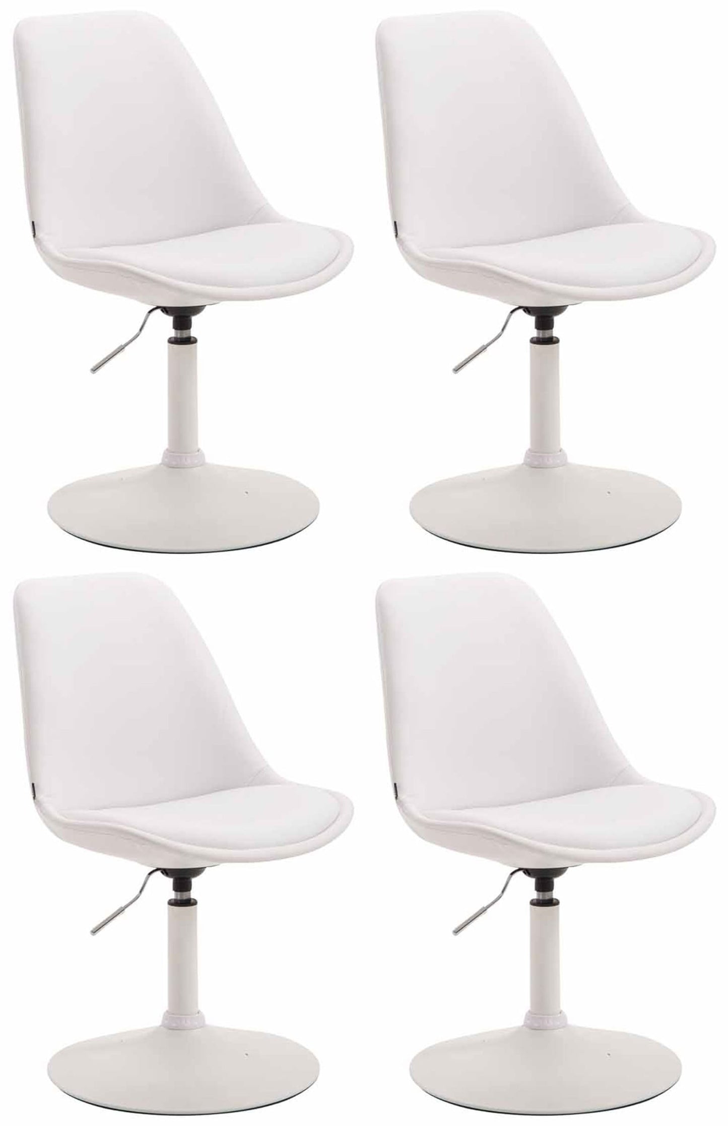 Set de 4 scaune de sufragerie Maverick imitație de piele