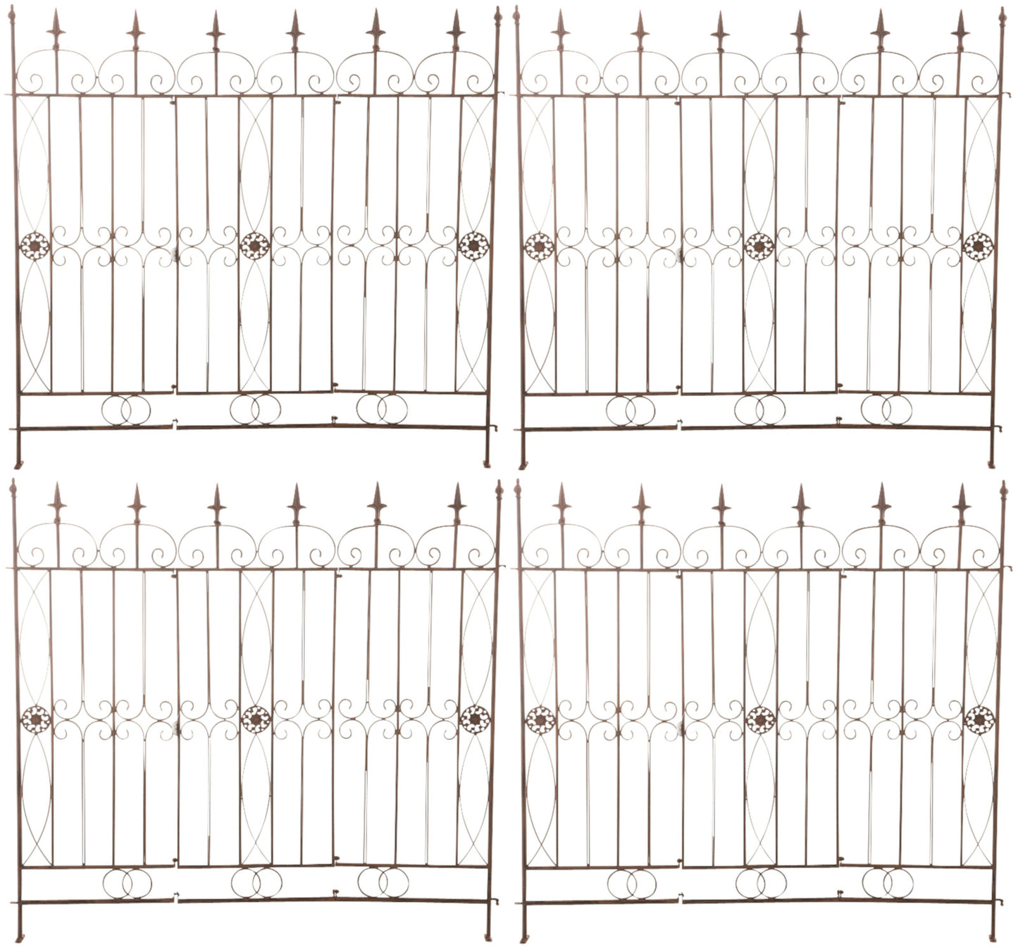 Set de 4 garduri de grădină chard