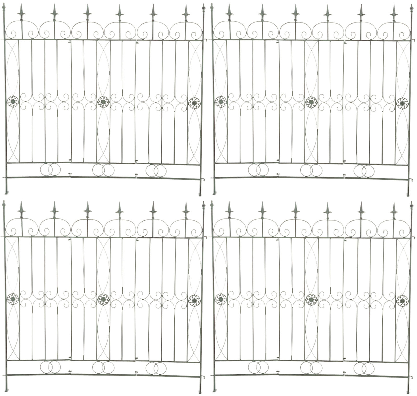 Set de 4 garduri de grădină chard