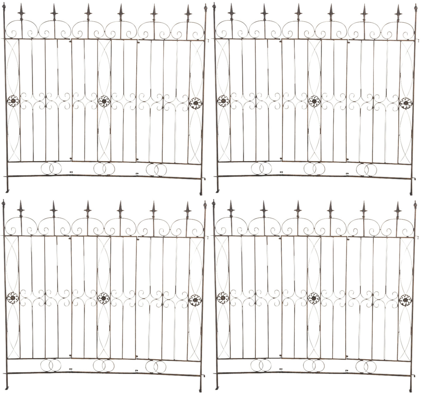 Set de 4 garduri de grădină chard