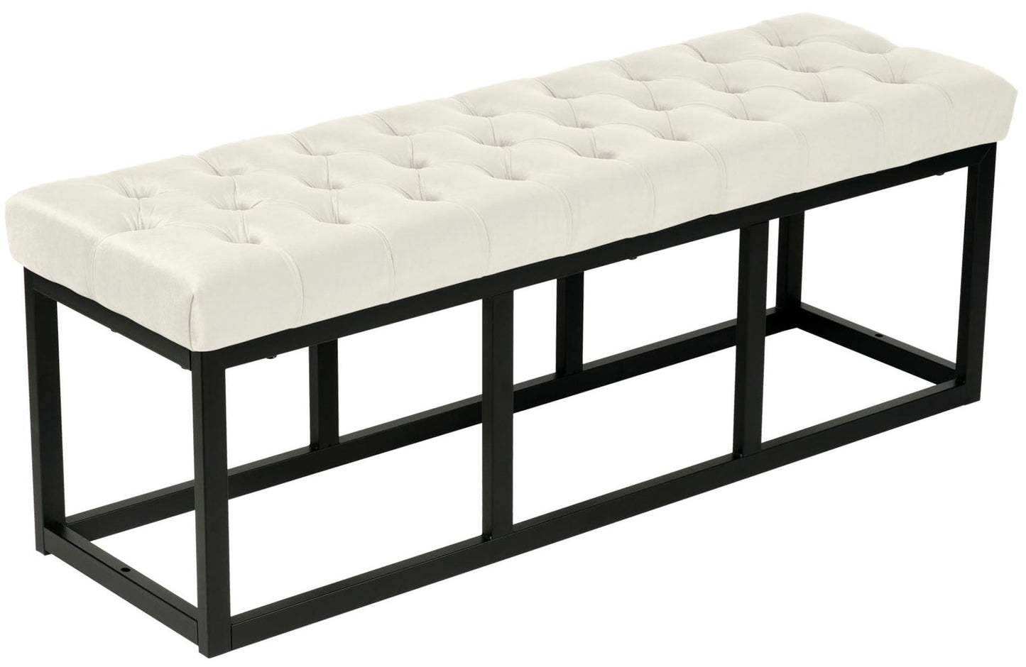 Bancă Polson catifea negru