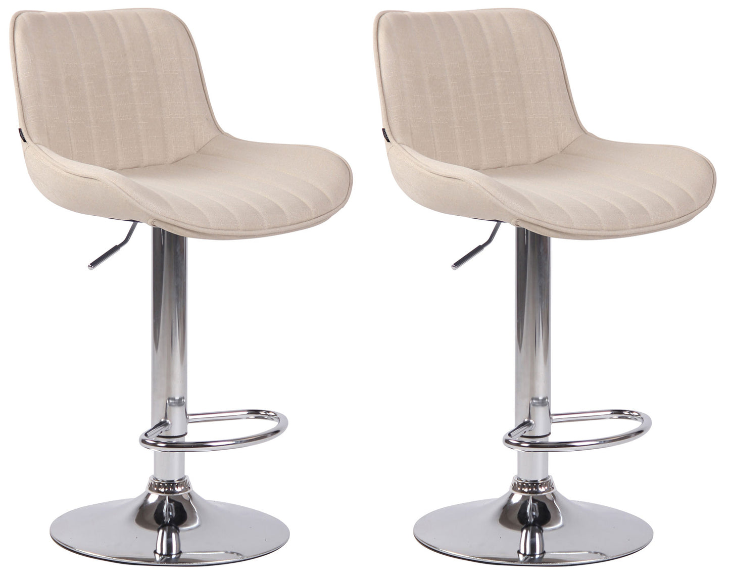 Set de 2 scaune de bar Lentini tesatura