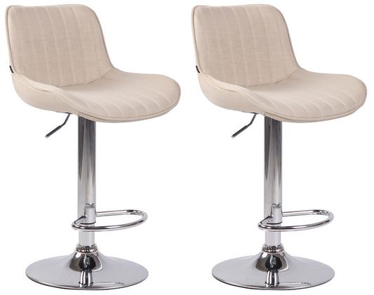Set de 2 scaune de bar Lentini tesatura