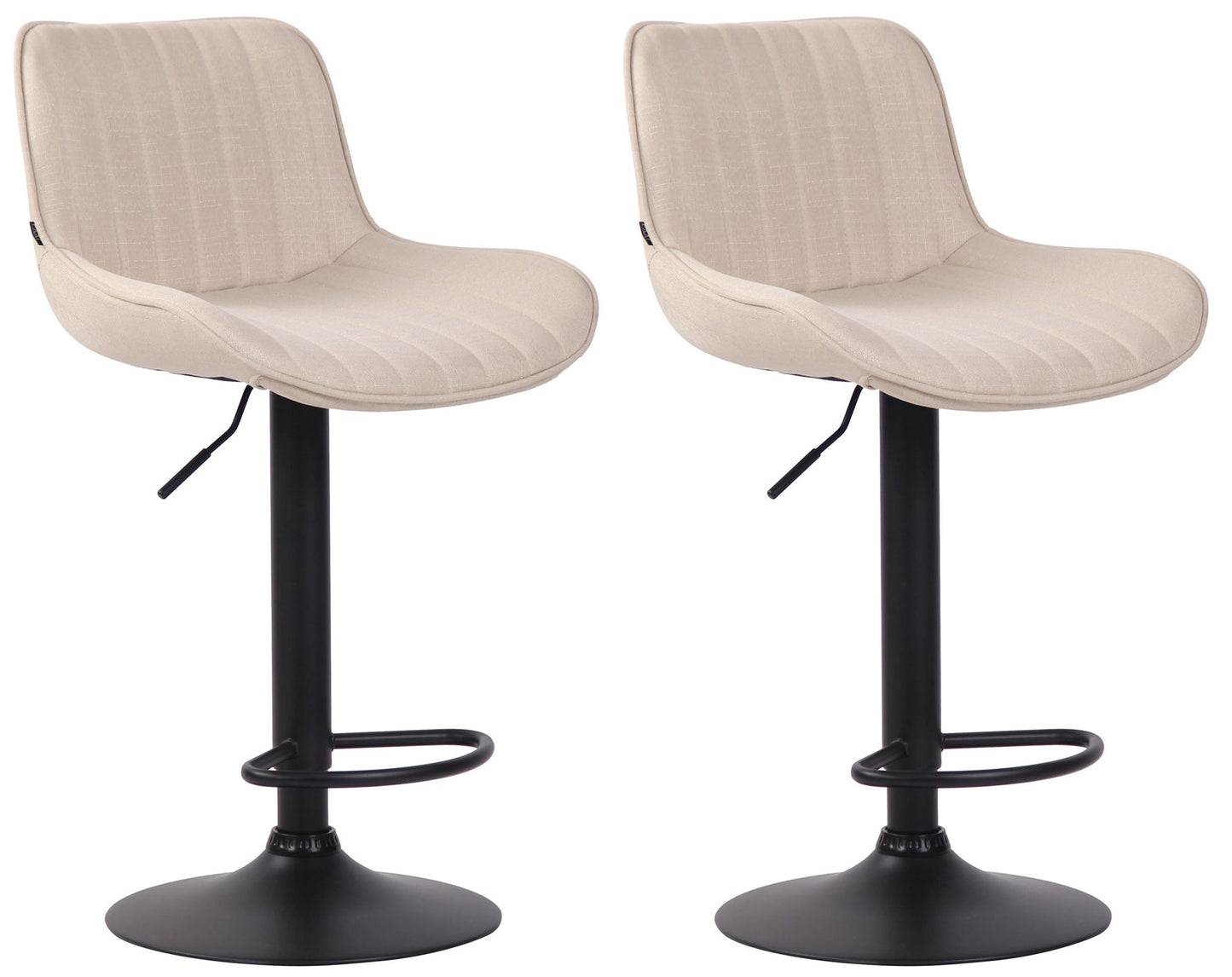 Set de 2 scaune de bar Lentini tesatura