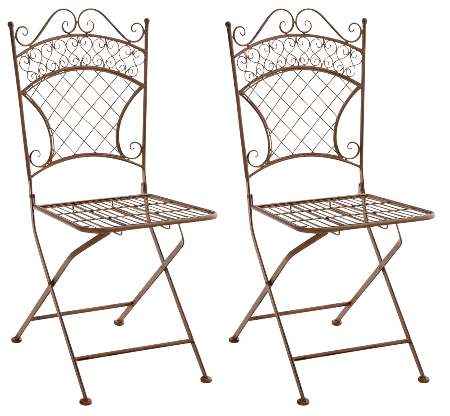 Set de 2 scaune de grădină pliabile Adelar