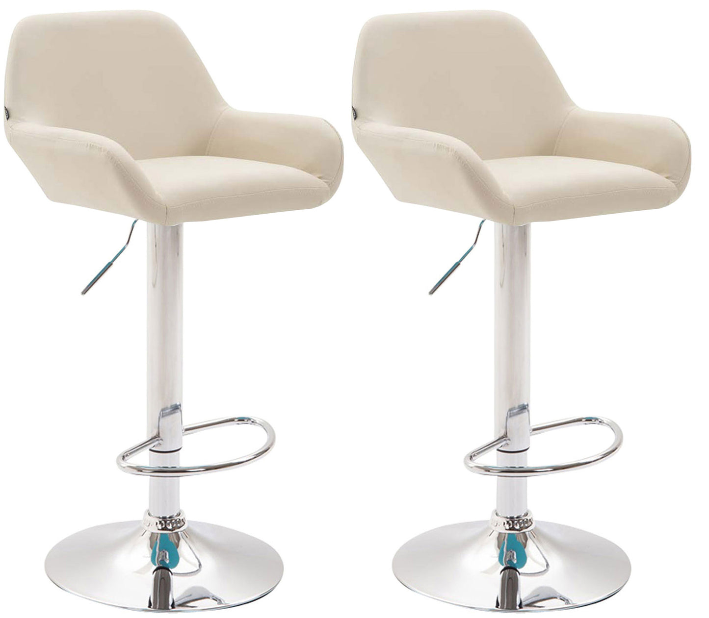 Set de 2 taburete de bar Braga imitație de piele