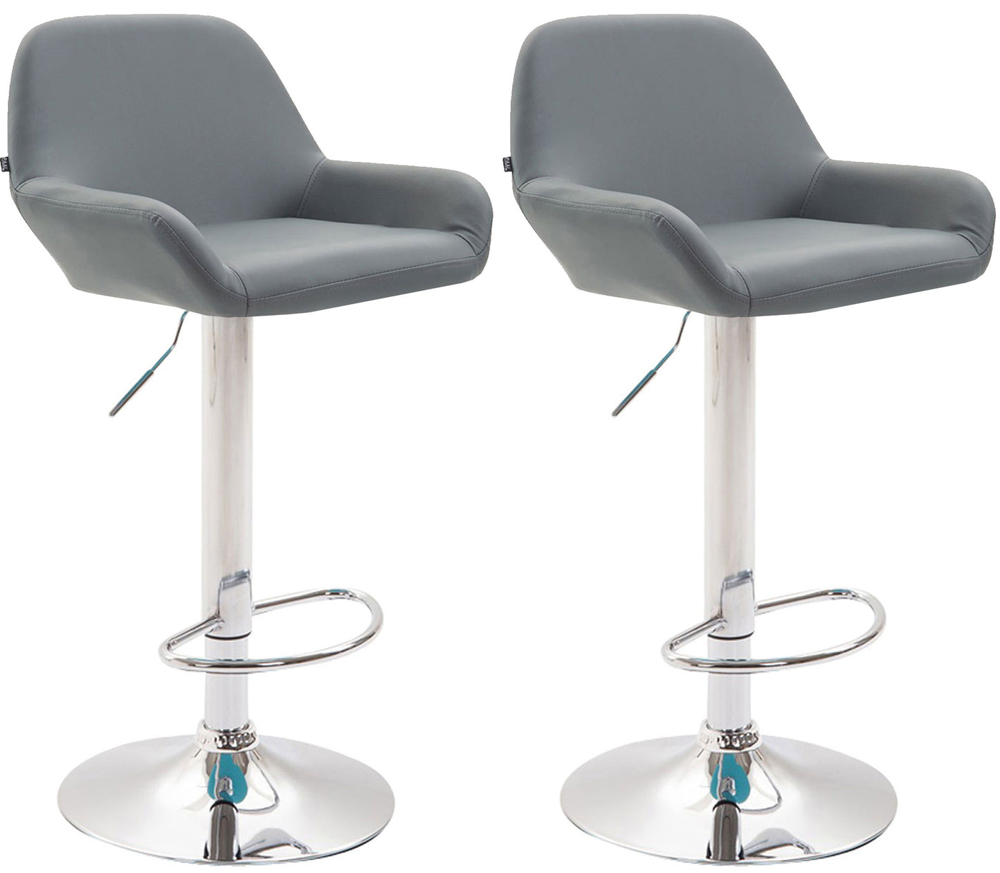 Set de 2 taburete de bar Braga imitație de piele