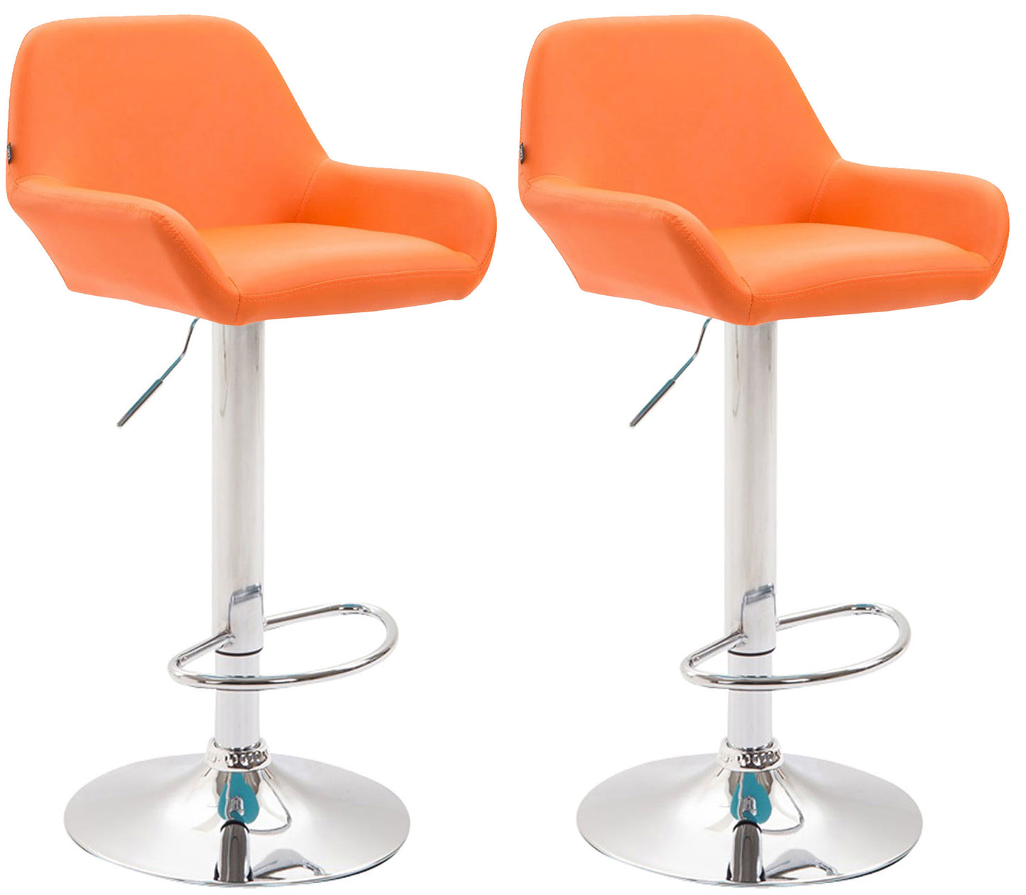 Set de 2 taburete de bar Braga imitație de piele