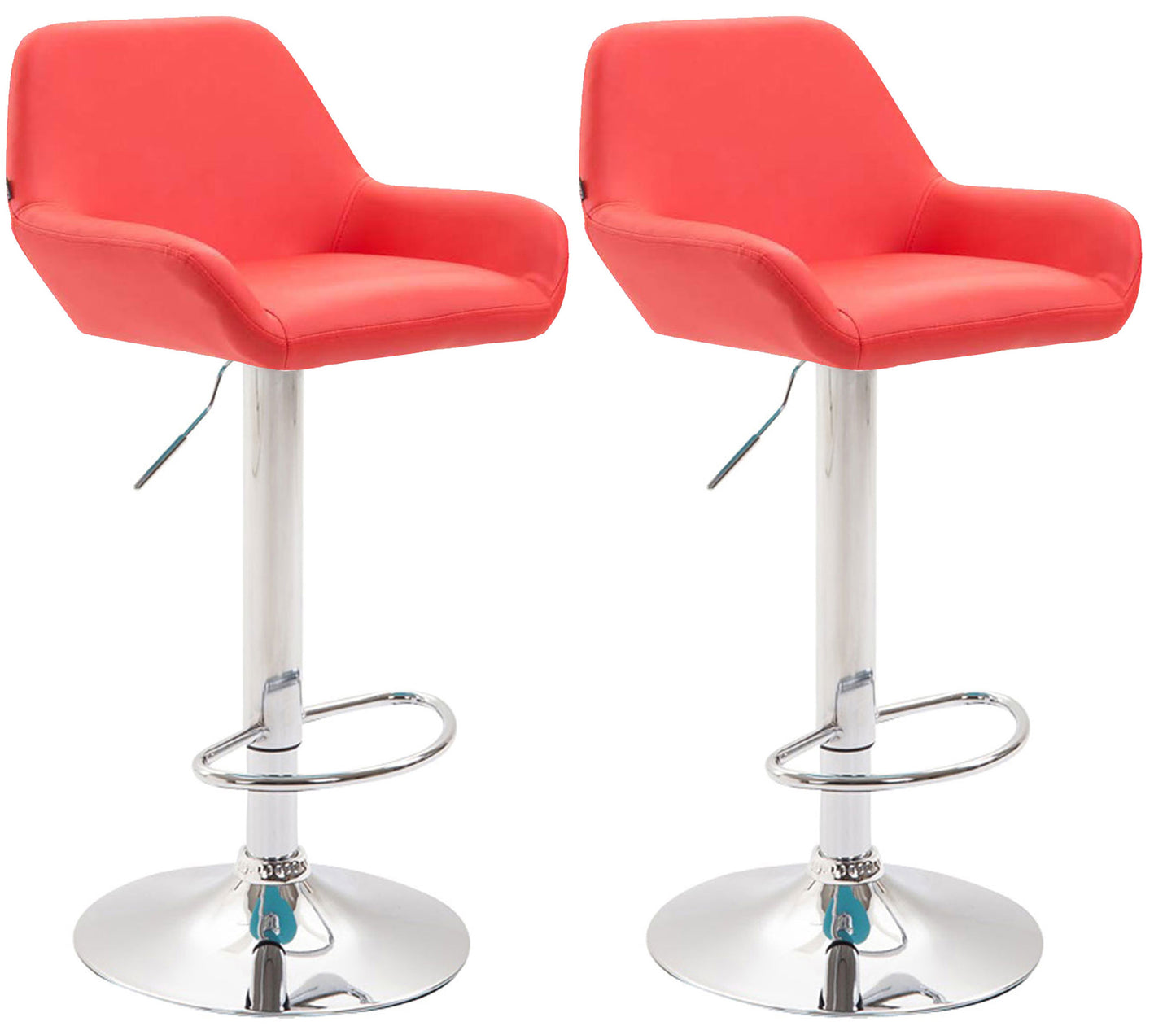 Set de 2 taburete de bar Braga imitație de piele