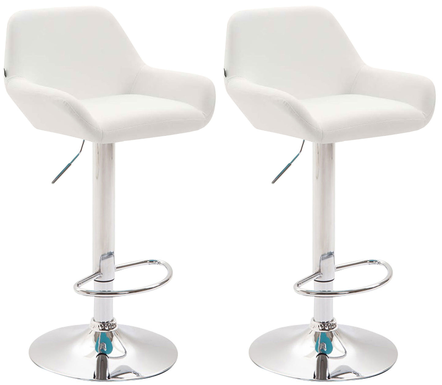 Set de 2 taburete de bar Braga imitație de piele