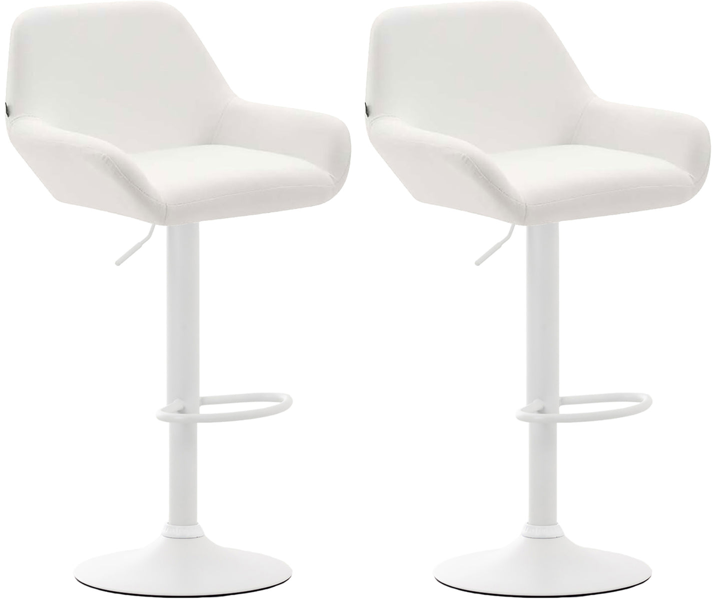 Set de 2 taburete de bar Braga imitație de piele