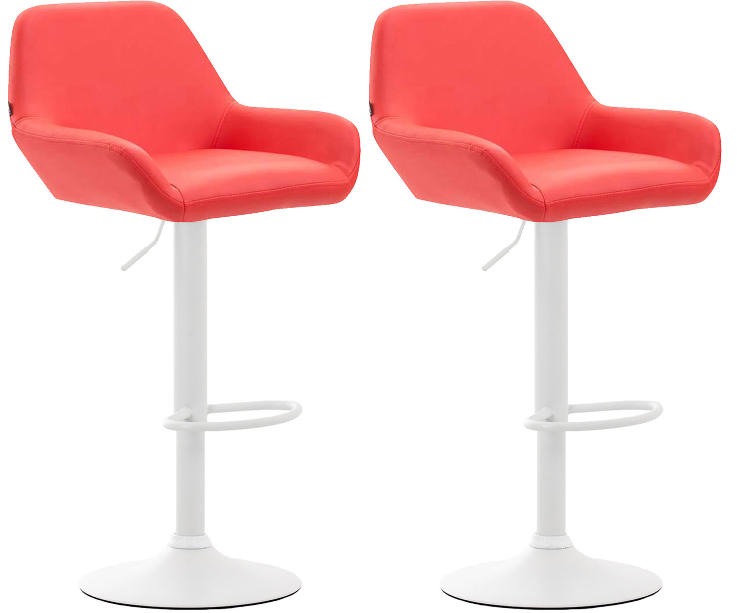 Set de 2 taburete de bar Braga imitație de piele