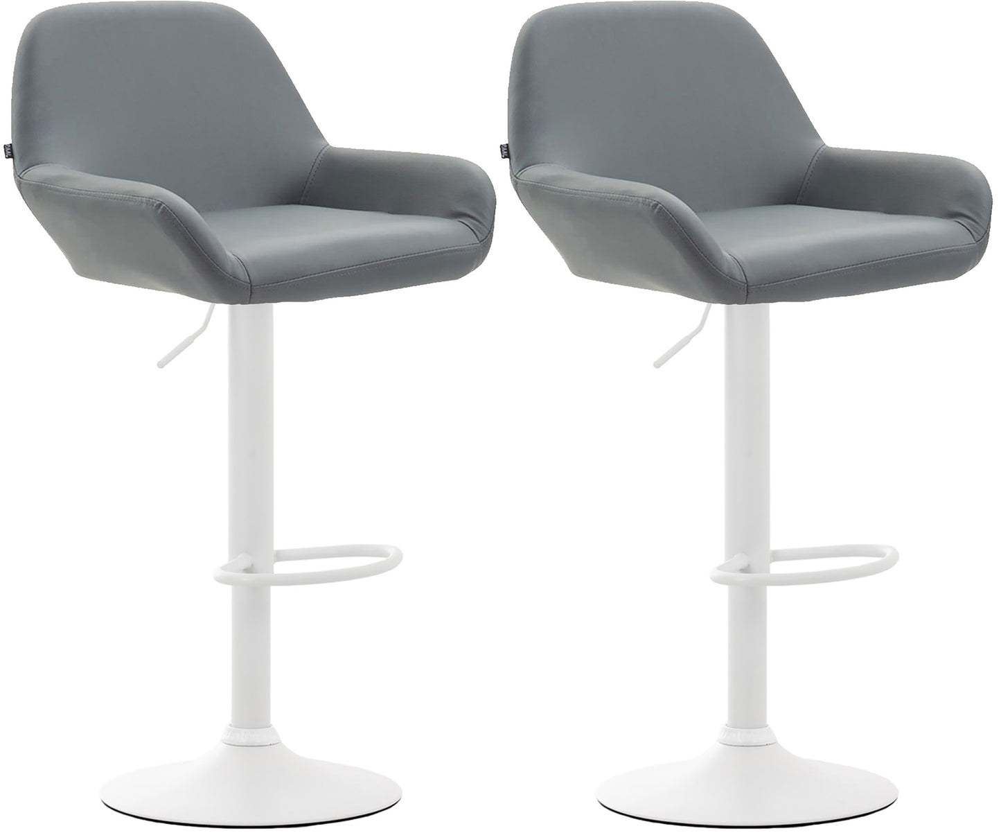 Set de 2 taburete de bar Braga imitație de piele