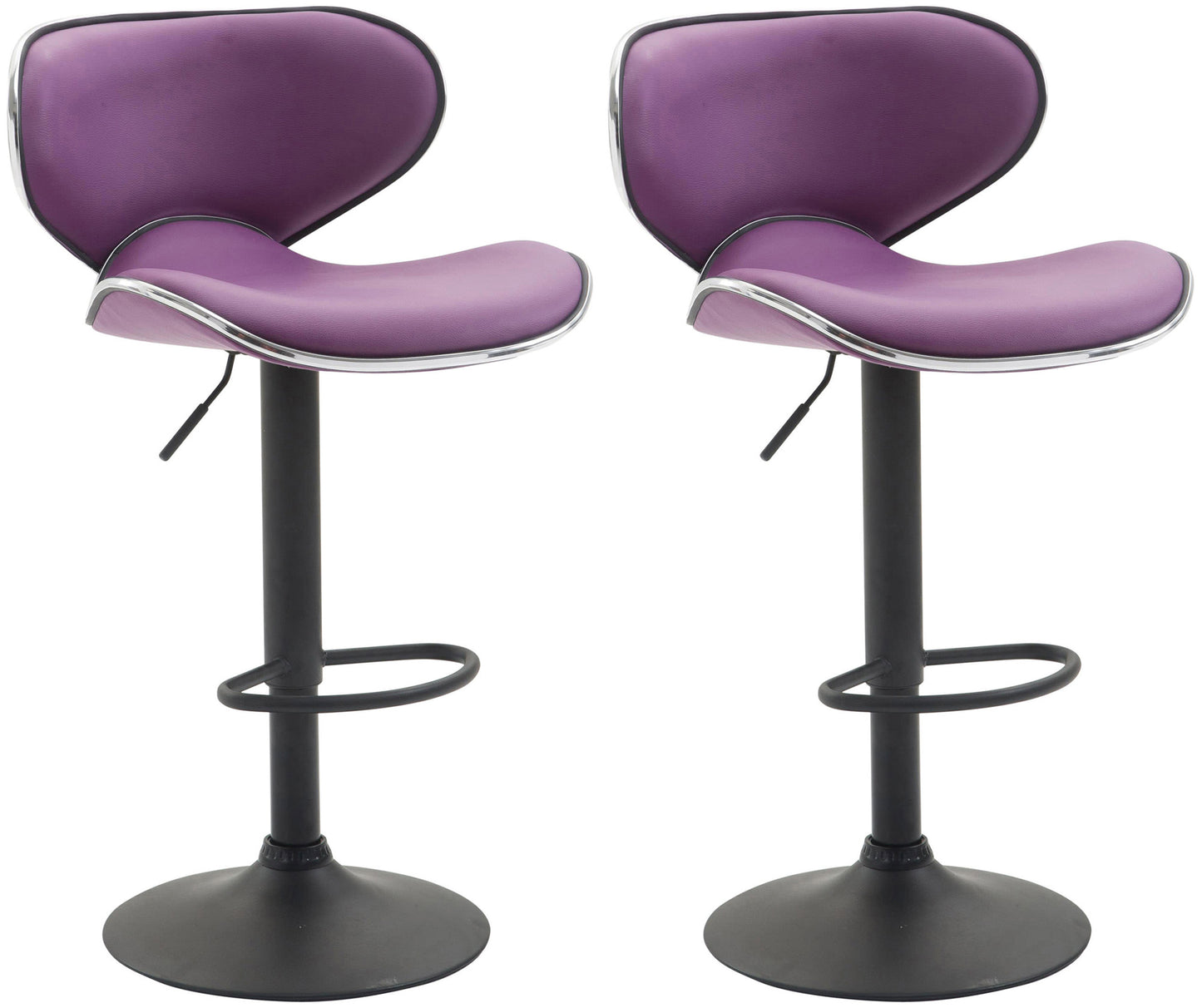 Set de 2 taburete de bar Las Vegas imitație de piele