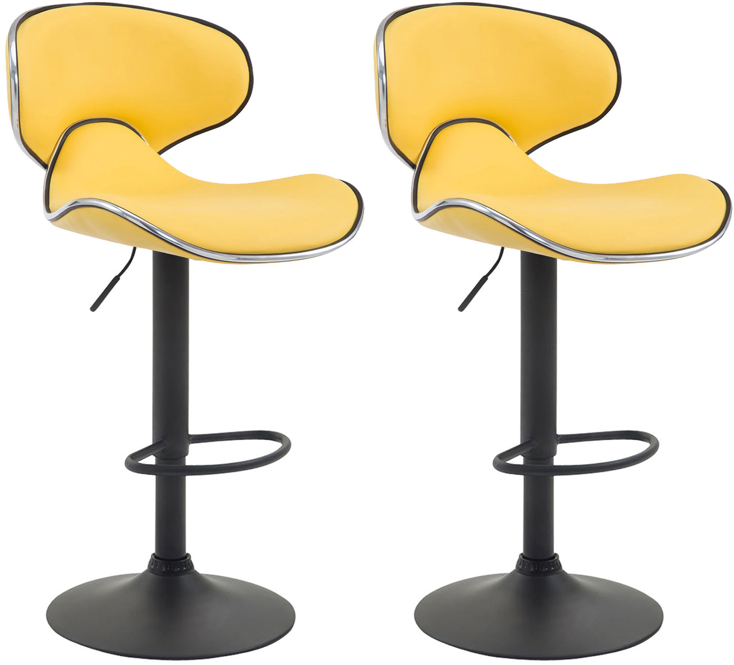 Set de 2 taburete de bar Las Vegas imitație de piele