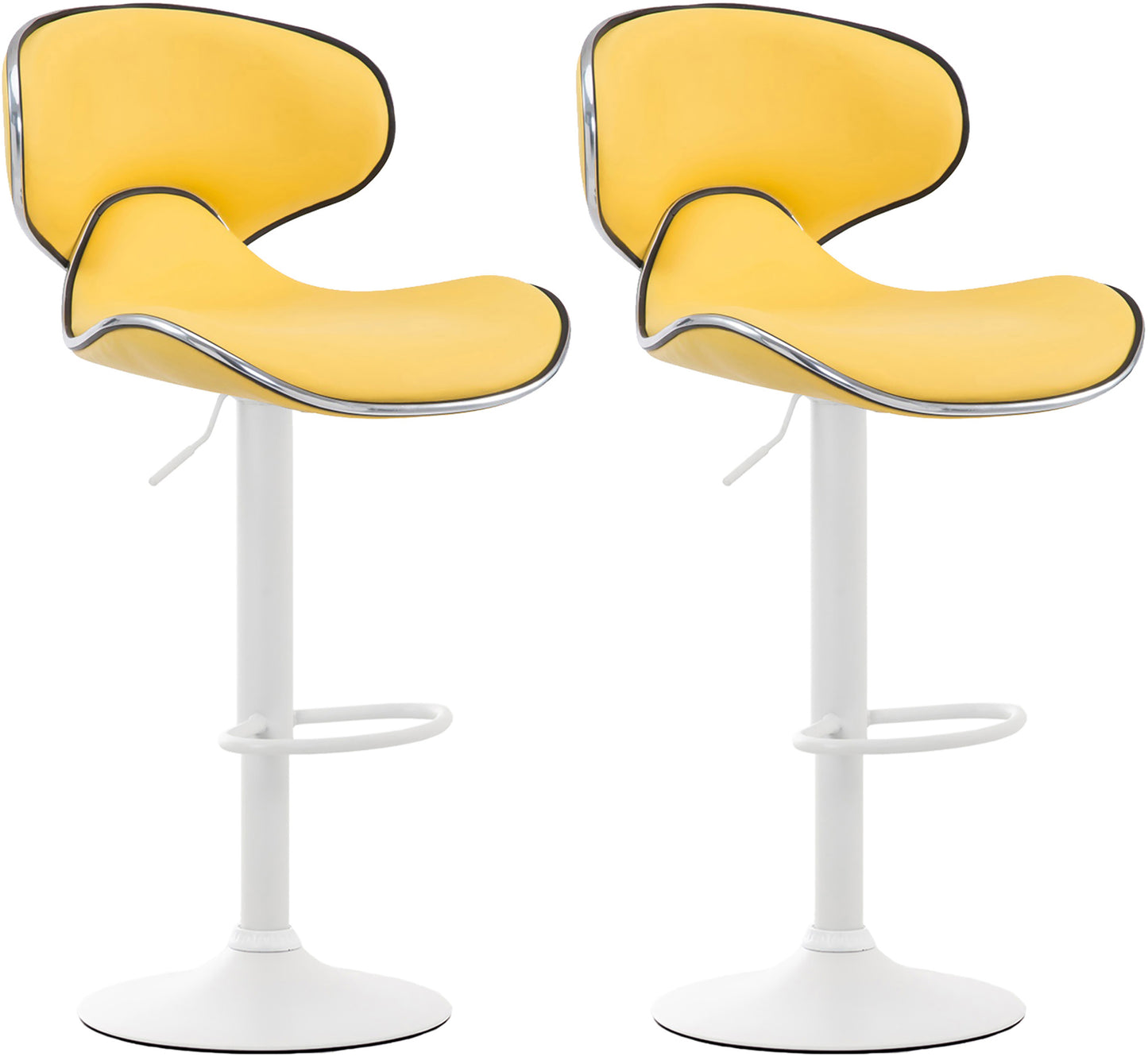 Set de 2 taburete de bar Las Vegas imitație de piele