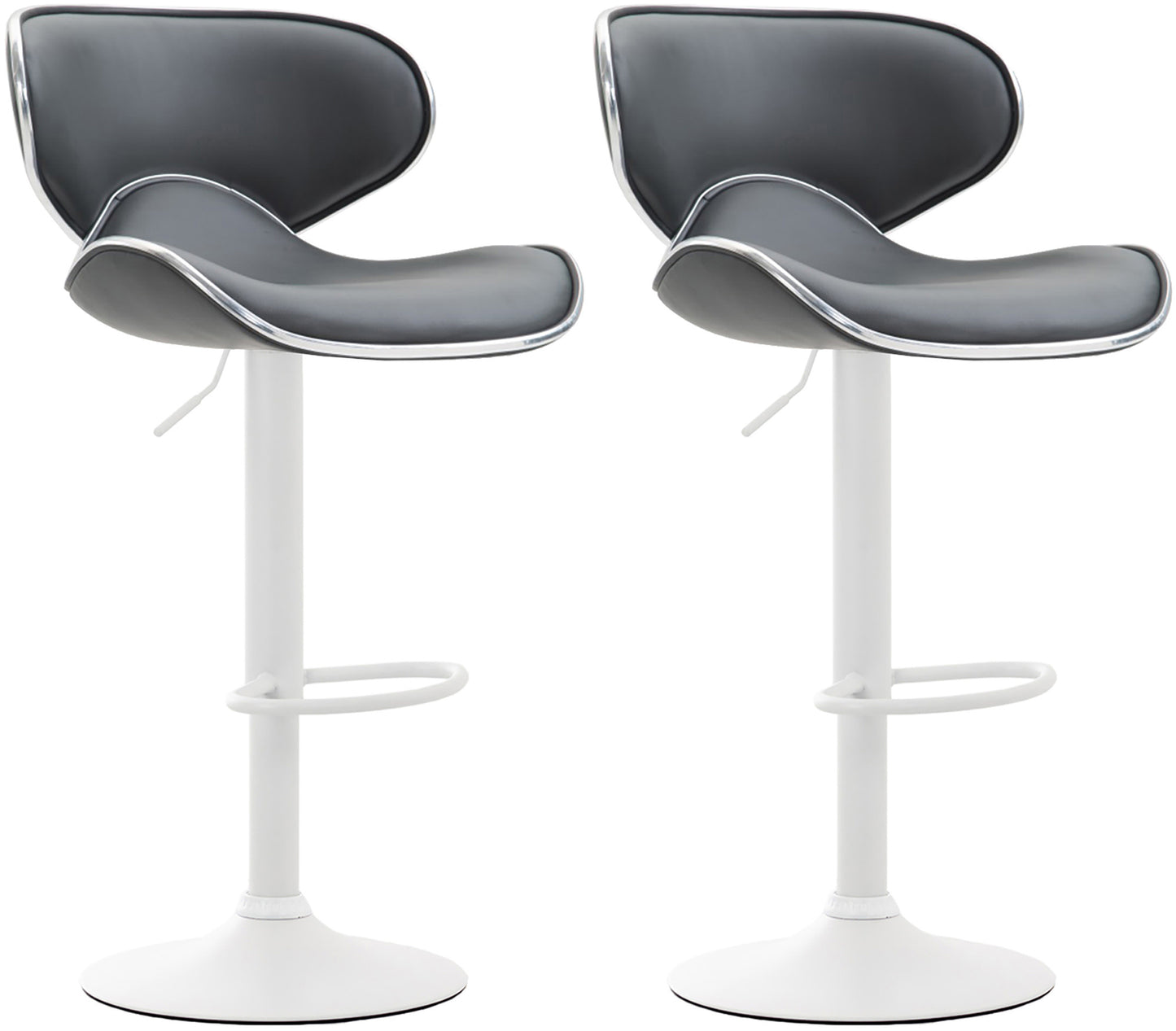 Set de 2 taburete de bar Las Vegas imitație de piele