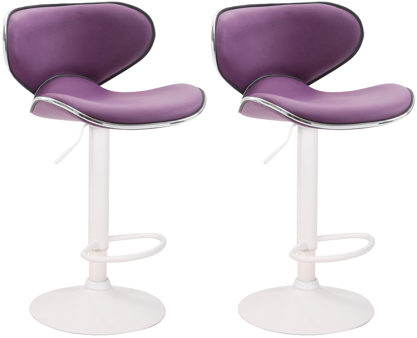 Set de 2 taburete de bar Las Vegas imitație de piele