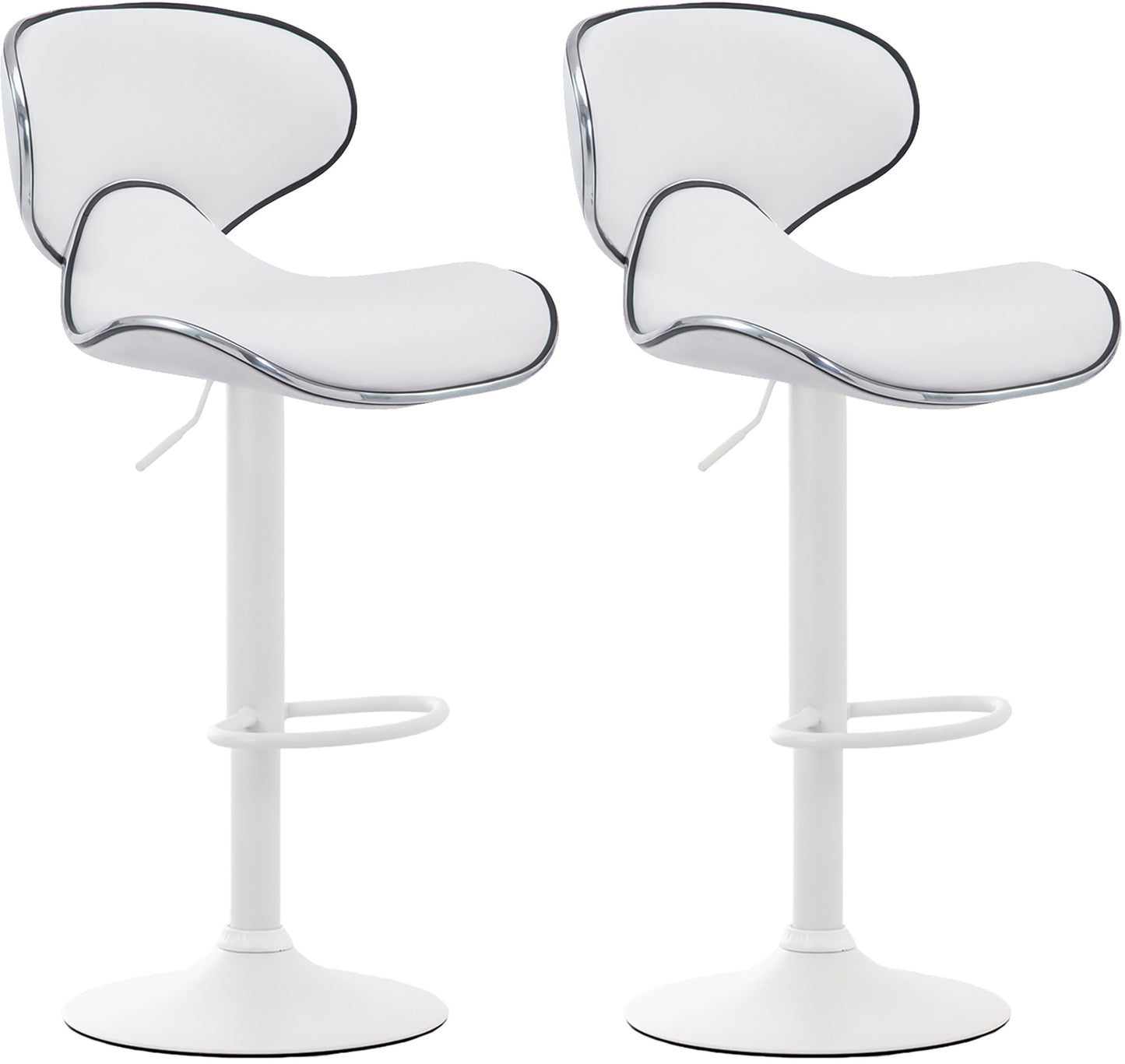 Set de 2 taburete de bar Las Vegas imitație de piele