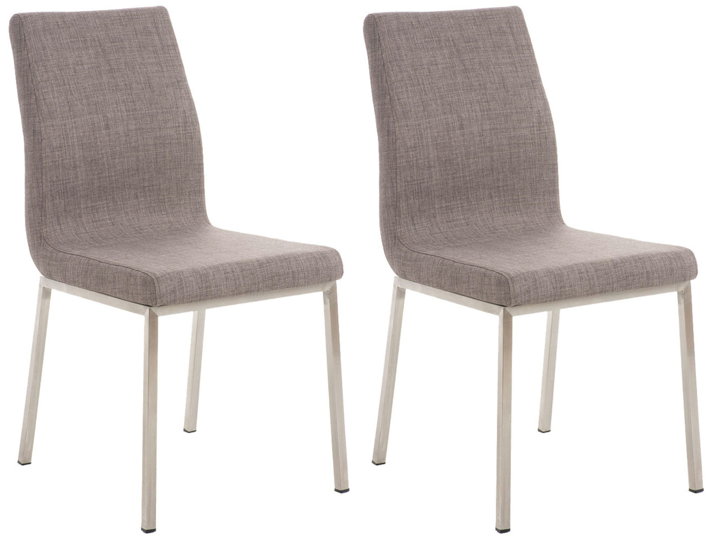 Set de 2 scaune de luat masa tesatura Colmar