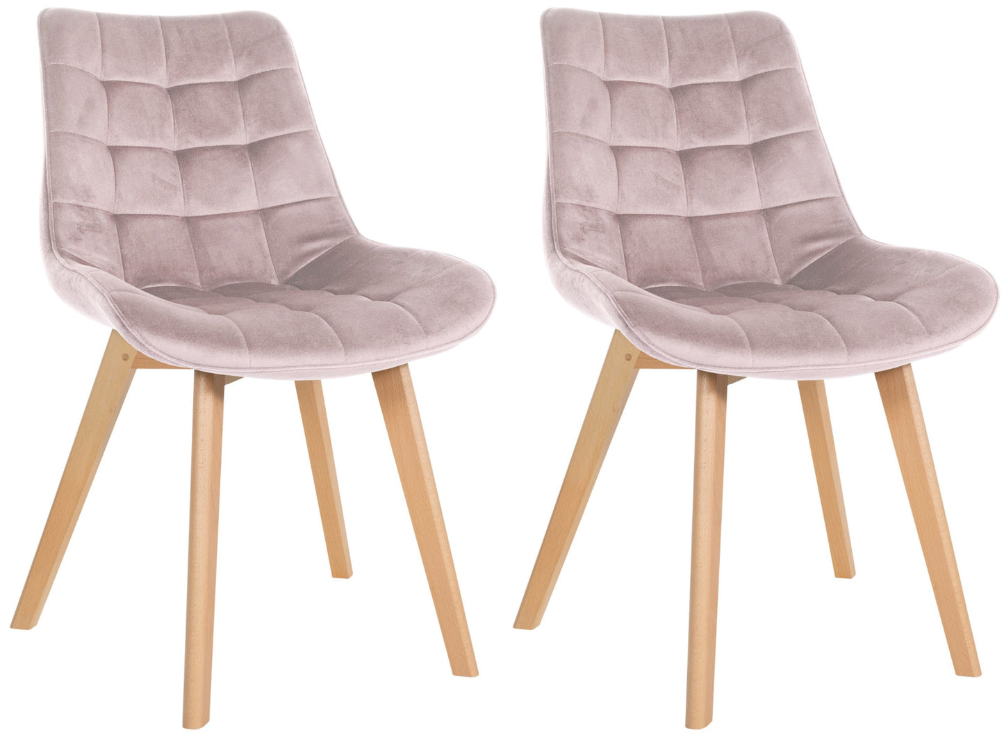 Set de 2 scaune catifea Brook