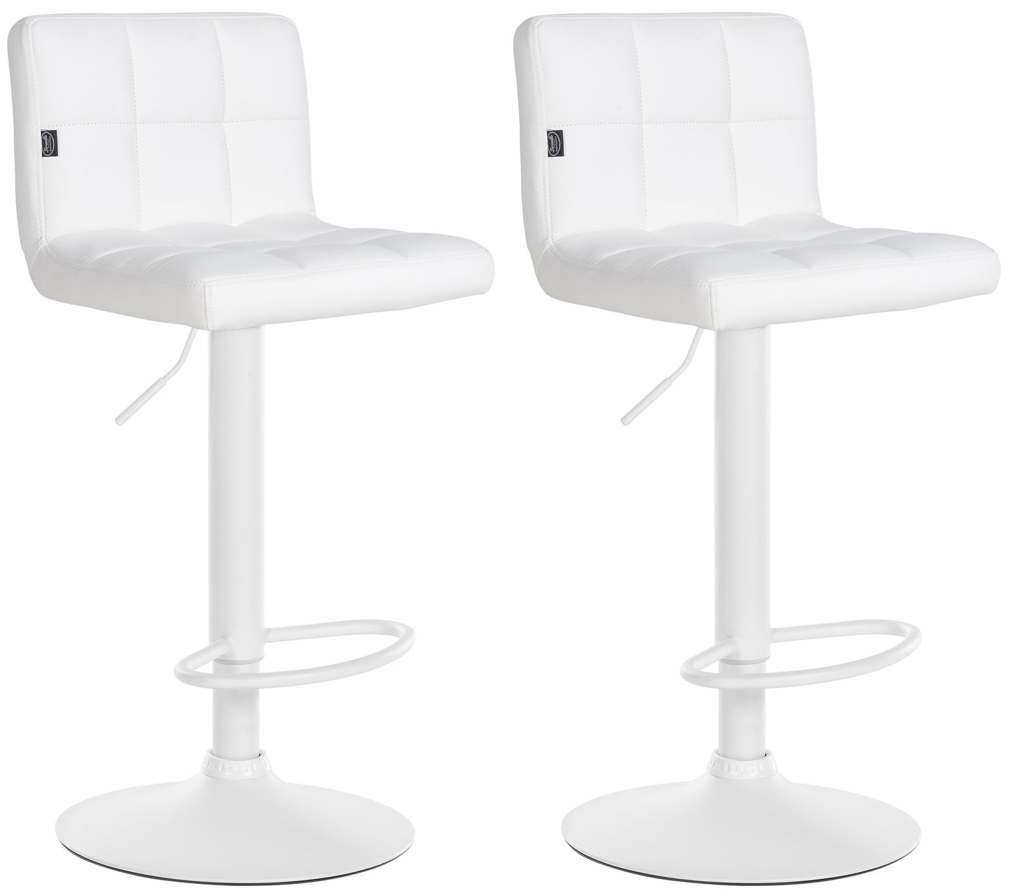 Set de 2 taburete de bar Feni din piele artificială