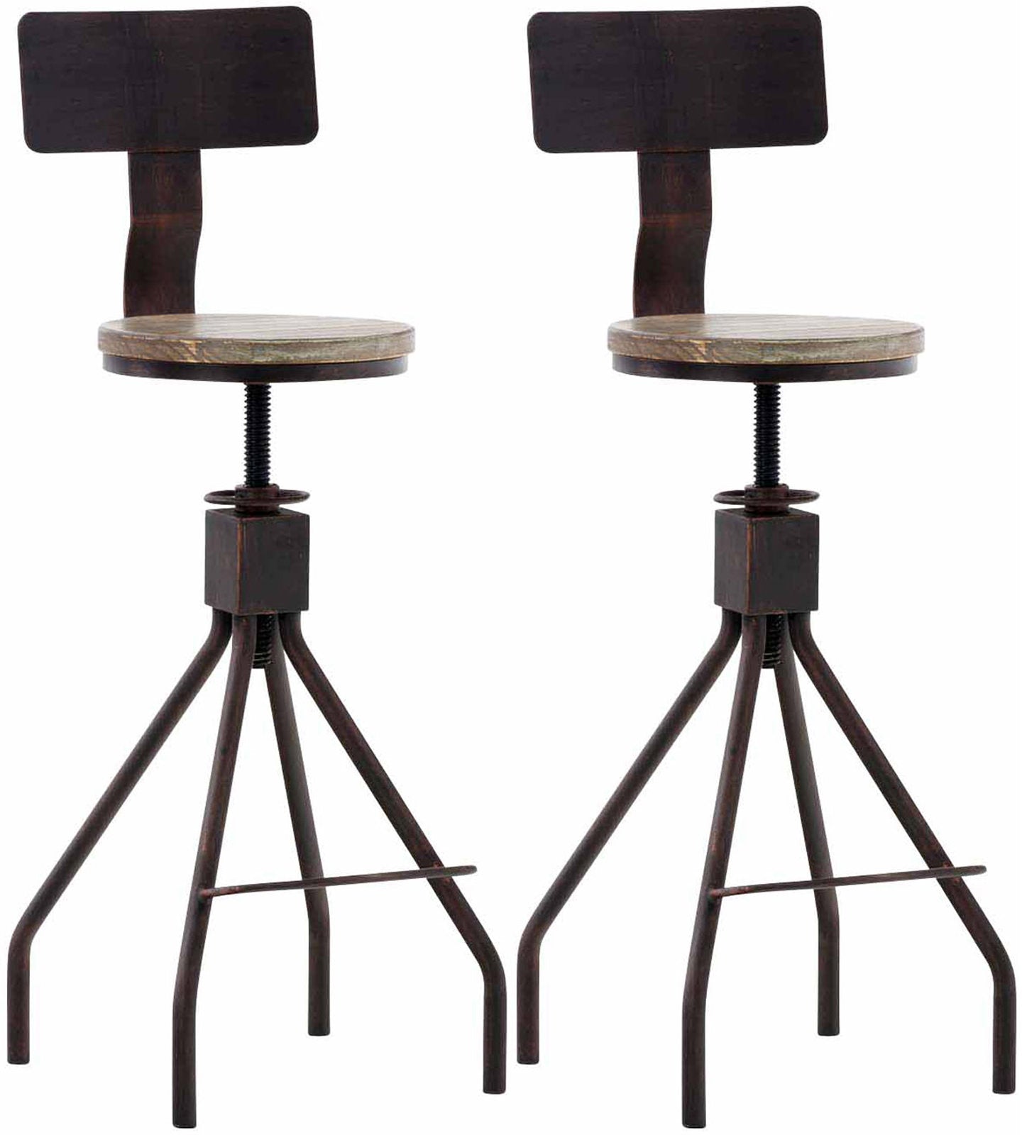 Set de 2 taburete de bar Elko