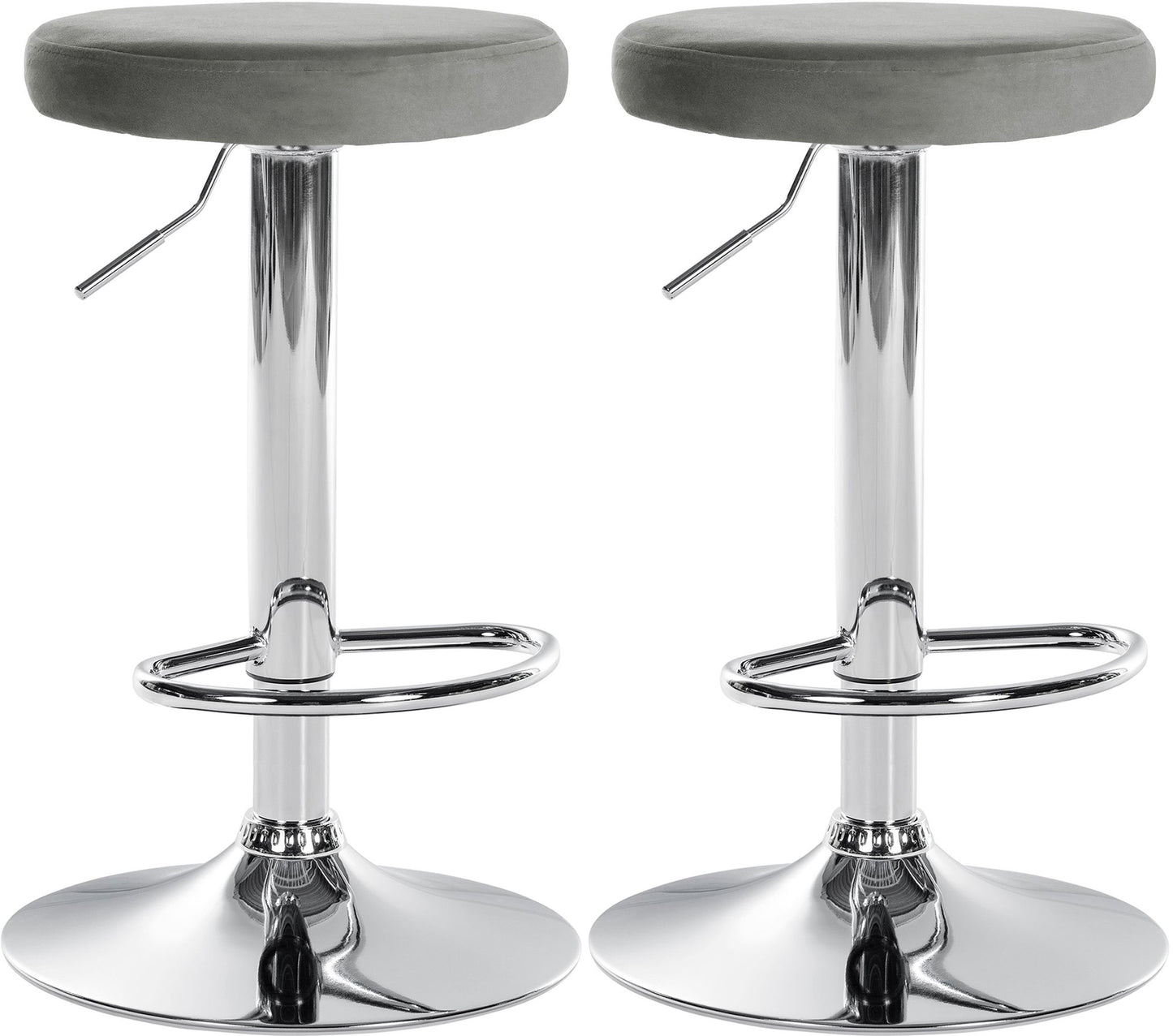 Set de 2 taburete de bar Ponte catifea