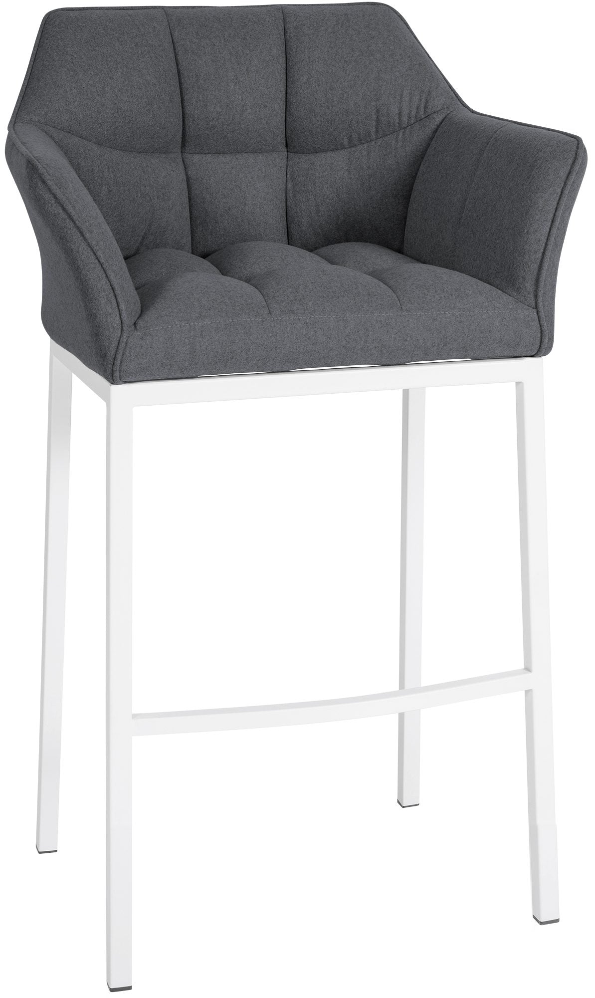 Taburet de bar Damaso acoperit cu pâslă, cu cadru cu patru picioare