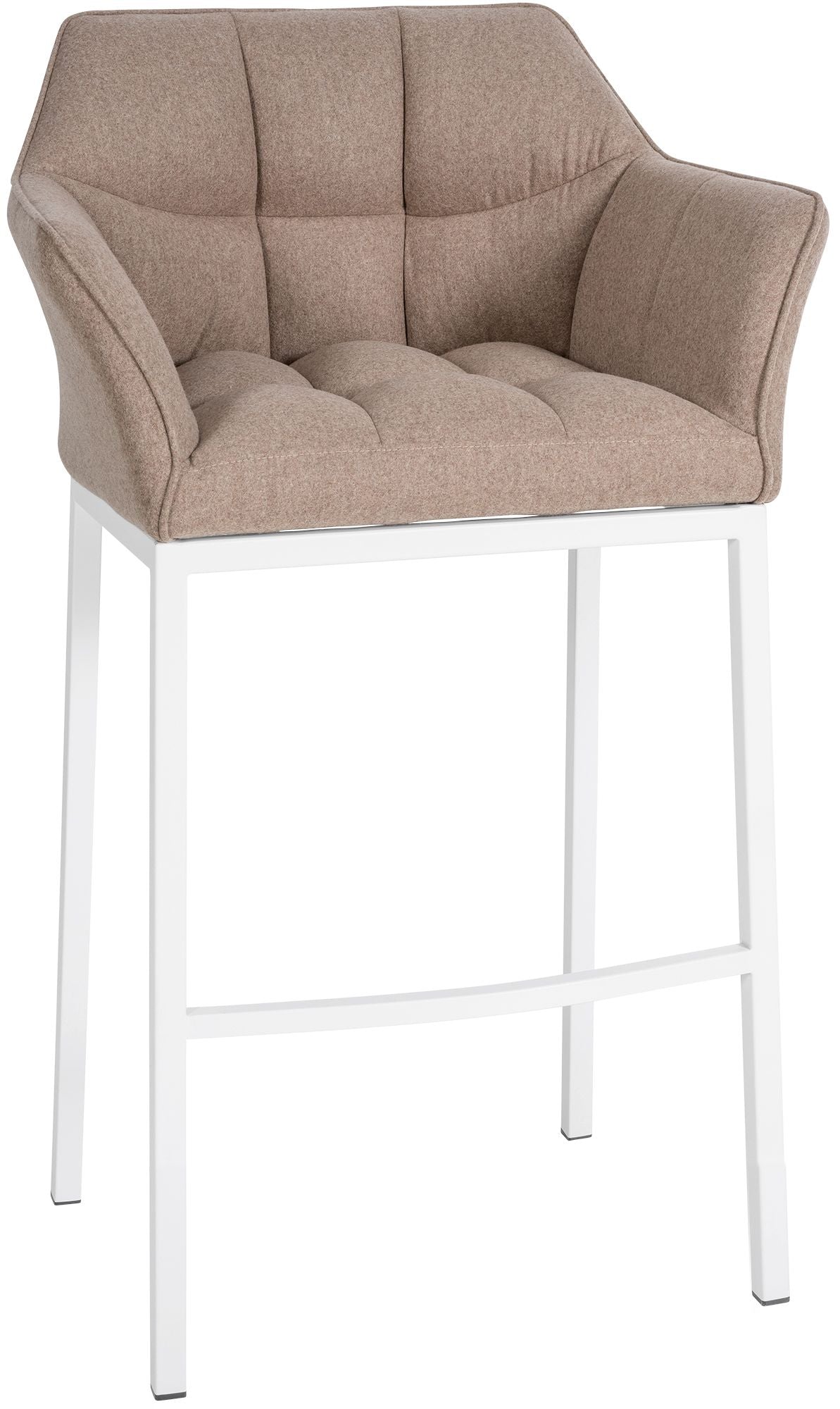 Taburet de bar Damaso acoperit cu pâslă, cu cadru cu patru picioare