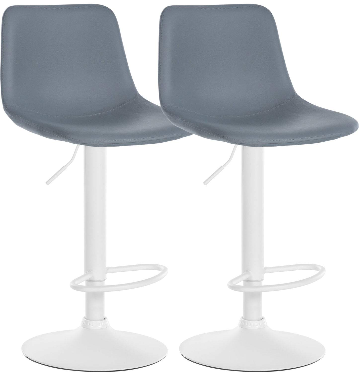 Set de 2 scaune de bar Divo imitație de piele